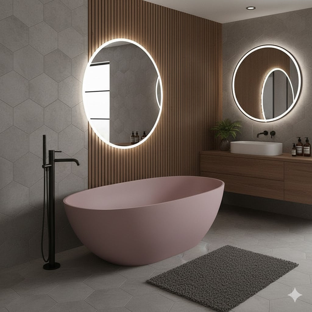 Soaking Antique Finish Bathtub Stand Alone Modern Oval Bath Tub Clearhalo 'Bathroom Remodel & Bathroom Fixtures' 'Bathtubs' 'Home Improvement' 'home_improvement' 'home_improvement_bathtubs' 'Showers & Bathtubs' IMG-9892