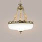 White Glass Bowl Chandelier Pendant Antique 3 Bulbs 12"/16"/19.5" Wide Living Room Ceiling Suspension Lamp in Brass White A Clearhalo 'Ceiling Lights' 'Chandeliers' Lighting' options O1CN012VOAZP26oJoPd3NRO__2200772607708-0-cib_e54f5c6c-96a0-4fdf-b496-ac238130e48d