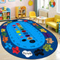 Multicolor Kids Room Rug Cartoon Alphabet Letters and Numbers Carpet Polyester Pet Friendly Rug Dark Blue Clearhalo 'Area Rug' 'Rug' O1CN01IQp0iJ1X1IzZg3Jhz__2216764722863-0-cib_f8188394-1b9a-4a99-a9de-278af7253e3f