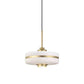 Drum Pendant Light Fixture Postmodern White Glass 1 Light Bedroom Hanging Ceiling Light Clearhalo 'Ceiling Lights' 'Glass shade' 'Glass' 'Modern Pendants' 'Modern' 'Pendant Lights' 'Pendants' Lighting' O1CN01ZQckA11RZIZDltc9C__2213034072125-0-cib
