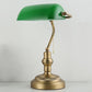 1 Head Green Glass Night Lamp Vintage Antiqued Brass Bending Bedside Table Light with Pull Chain Clearhalo 'Lamps' 'Table Lamps' Lighting' O1CN01uo2kxG23Wy5MUpRSL__2206571677264-0-cib