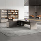 Modern L-Shape Office Desk with Storage and Cabinet Executive Desk
