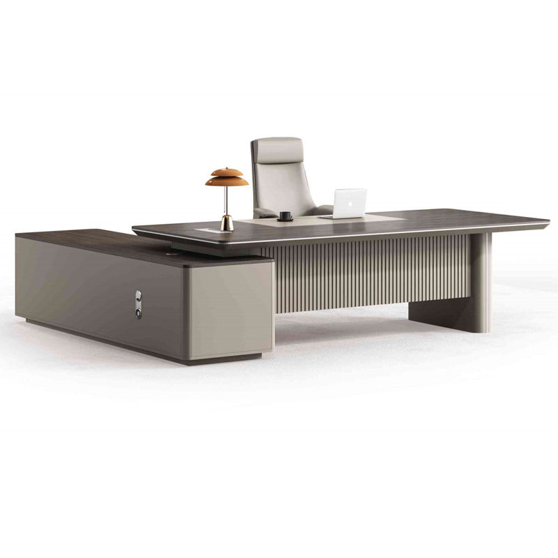 Modern L-Shape Office Desk with Storage and Cabinet Executive Desk