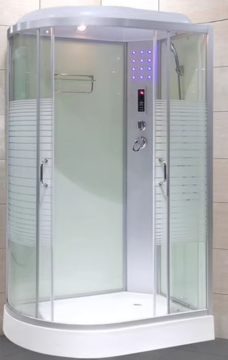 Tempered Glass Left Shower Stall Double Sliding Shower Stall 31"L x 51"W x 87"H Stripe Yes Clearhalo 'Bathroom Remodel & Bathroom Fixtures' 'Home Improvement' 'home_improvement' 'home_improvement_shower_stalls_enclosures' 'Shower Stalls & Enclosures' 'shower_stalls_enclosures' 'Showers & Bathtubs' ScreenShot_2026-03-04_193205_179