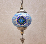 1 Light Spherical Pendant Light Fixture Moroccan Blue Metal Hanging Lamp Kit for Dining Room Clearhalo 'Ceiling Lights' 'Pendant Lights' 'Pendants' Lighting' ScreenShot_2026-03-26_152330_293