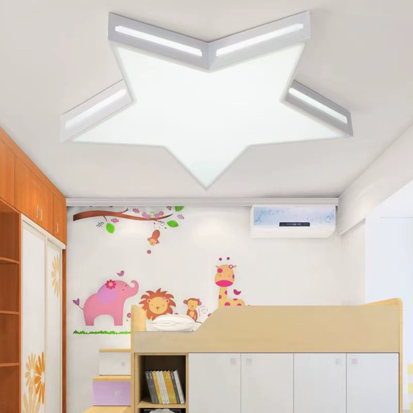 Slim Panel Star Flush Mount Light Kids Acrylic LED Ceiling Light in White for Boys Bedroom Clearhalo 'Ceiling Lights' 'Close To Ceiling Lights' 'Close to ceiling' 'Flush mount' Lighting' ScreenShot_2026-04-10_100954_843