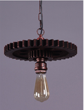 Gear Design Dining Room Pendant Lighting Antique Wrought Iron 1 Head Bronze Hanging Lamp with Adjustable Chain Bronze Clearhalo 'Art Deco Pendants' 'Cast Iron' 'Ceiling Lights' 'Ceramic' 'Crystal' 'Industrial Pendants' 'Industrial' 'Metal' 'Middle Century Pendants' 'Pendant Lights' 'Pendants' 'Tiffany' Lighting' ScreenShot_2026-05-05_100211_967