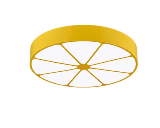 Modern Cartoon Ceiling Fixture Lemon Shape Acrylic Ceiling Mount Light for Teen