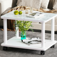 Modern 4 Legs Rectangular Coffee Table with Casters Cocktail Table in Black/White 31.5"L x 16"W x 20"H White Clearhalo 'Coffee & Accent Tables' 'Coffee Tables' 'coffee_tables' 'furn' 'furn_coffee_tables' 'Furniture' 'furniture_coffee_tables' 'Living Room Furniture' ScreenShot_2026-06-24_165556_346_b4cabb82-9c22-4423-85b1-434d96de9c7b