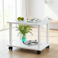 Modern 4 Legs Rectangular Coffee Table with Casters Cocktail Table in Black/White Clearhalo 'Coffee & Accent Tables' 'Coffee Tables' 'coffee_tables' 'furn' 'furn_coffee_tables' 'Furniture' 'furniture_coffee_tables' 'Living Room Furniture' ScreenShot_2026-06-24_165746_412_30538502-2751-4fb5-8264-c1636b26d43a