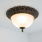 12.5"/15" Wide LED Flush Lamp Vintage Semi-Ball Amber Glass Ceiling Fixture in Brass for Balcony Clearhalo 'Ceiling Lights' 'Close To Ceiling Lights' 'Close to ceiling' 'Flush mount' Lighting' ScreenShot_2026-06-24_172949_834