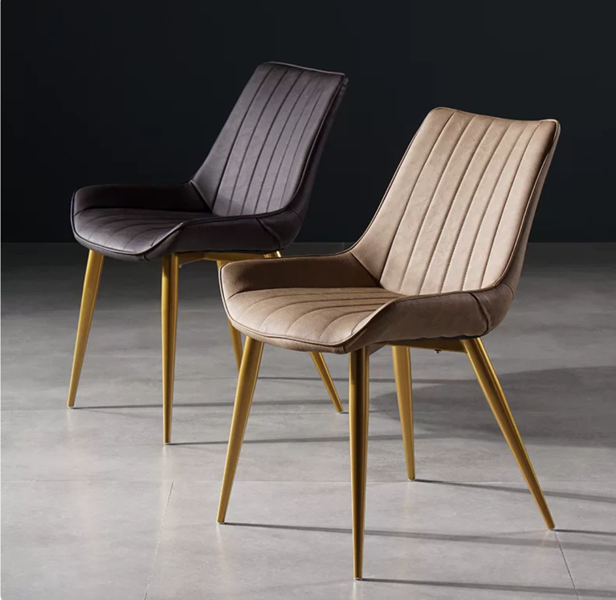 Glam Style Side Chair Faux Leather Gold Frame Dining Chair for Home Clearhalo 'Dining Chairs' 'Dining Tables & Seating' 'dining_chair' 'furn' 'furn_dining_chair' 'Furniture' 'Kitchen & Dining Furniture' ScreenShot_2026-07-17_173743_764