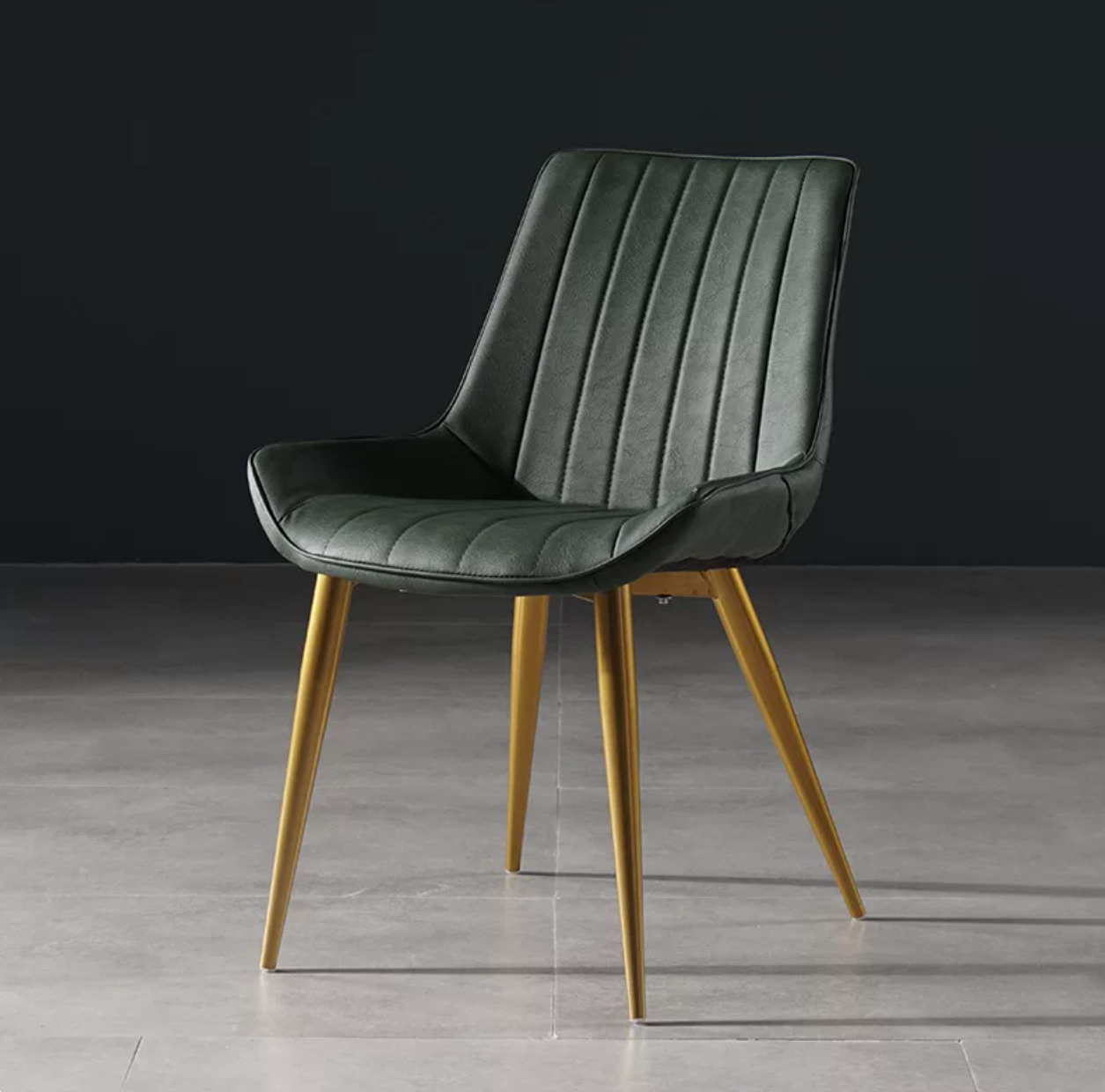 Glam Style Side Chair Faux Leather Gold Frame Dining Chair for Home Green Clearhalo 'Dining Chairs' 'Dining Tables & Seating' 'dining_chair' 'furn' 'furn_dining_chair' 'Furniture' 'Kitchen & Dining Furniture' ScreenShot_2026-07-17_173830_027