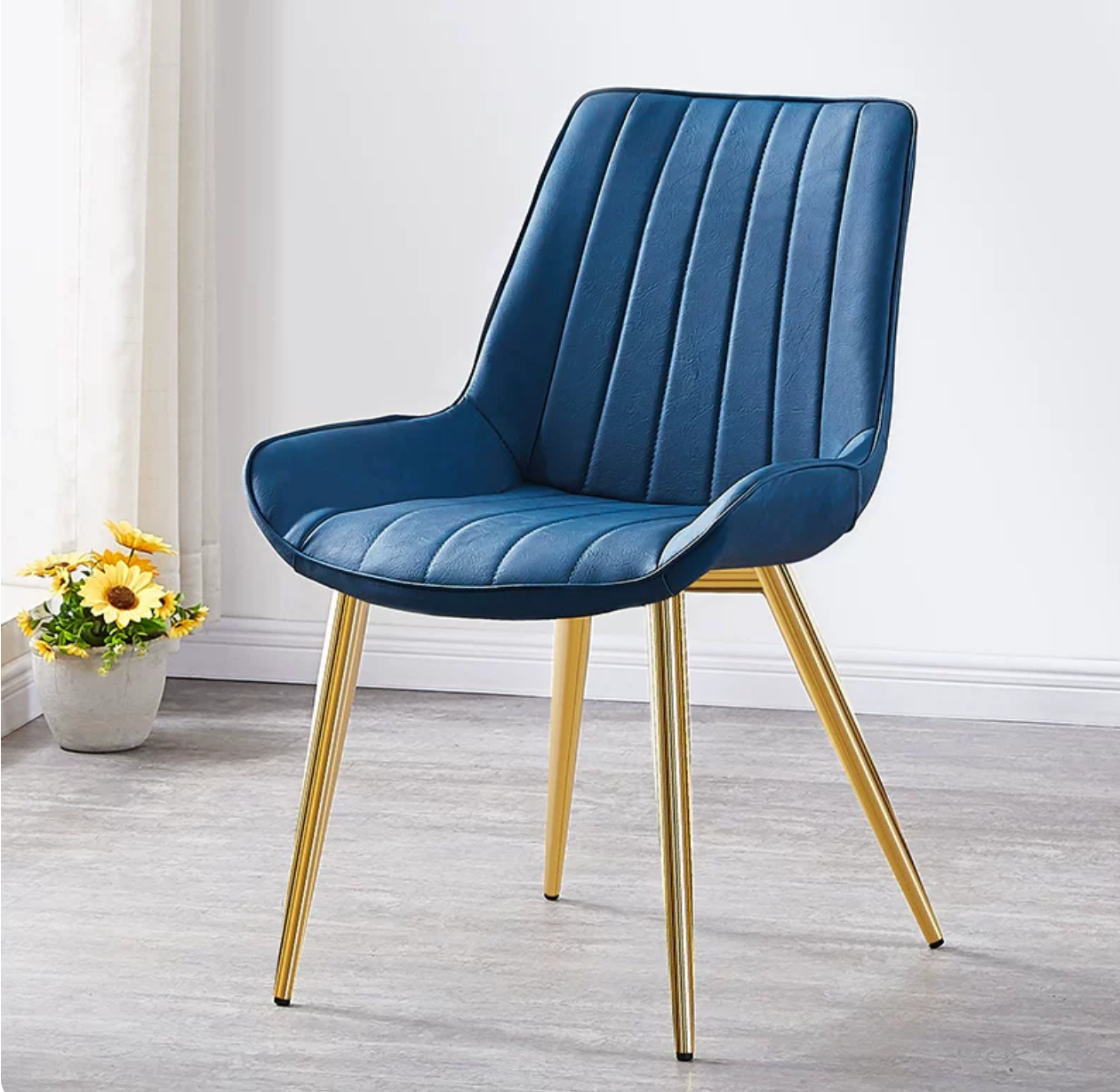 Glam Style Side Chair Faux Leather Gold Frame Dining Chair for Home Blue Clearhalo 'Dining Chairs' 'Dining Tables & Seating' 'dining_chair' 'furn' 'furn_dining_chair' 'Furniture' 'Kitchen & Dining Furniture' ScreenShot_2026-07-17_175641_478