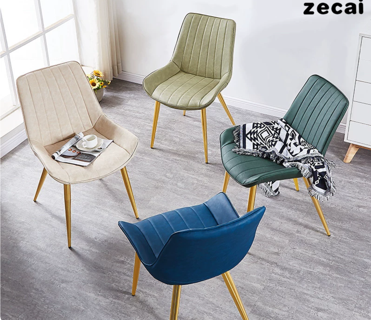 Glam Style Side Chair Faux Leather Gold Frame Dining Chair for Home Clearhalo 'Dining Chairs' 'Dining Tables & Seating' 'dining_chair' 'furn' 'furn_dining_chair' 'Furniture' 'Kitchen & Dining Furniture' ScreenShot_2026-07-17_175725_081