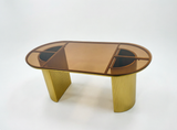 Glass Top Dining Table Modern Oval Dining Table with Double Pedestal Base Clearhalo 'Dining Tables & Seating' 'Dining Tables' 'dining_table' 'furn' 'furn_dining_table' 'Furniture' 'Kitchen & Dining Furniture' ScreenShot_2026-08-17_145218_608