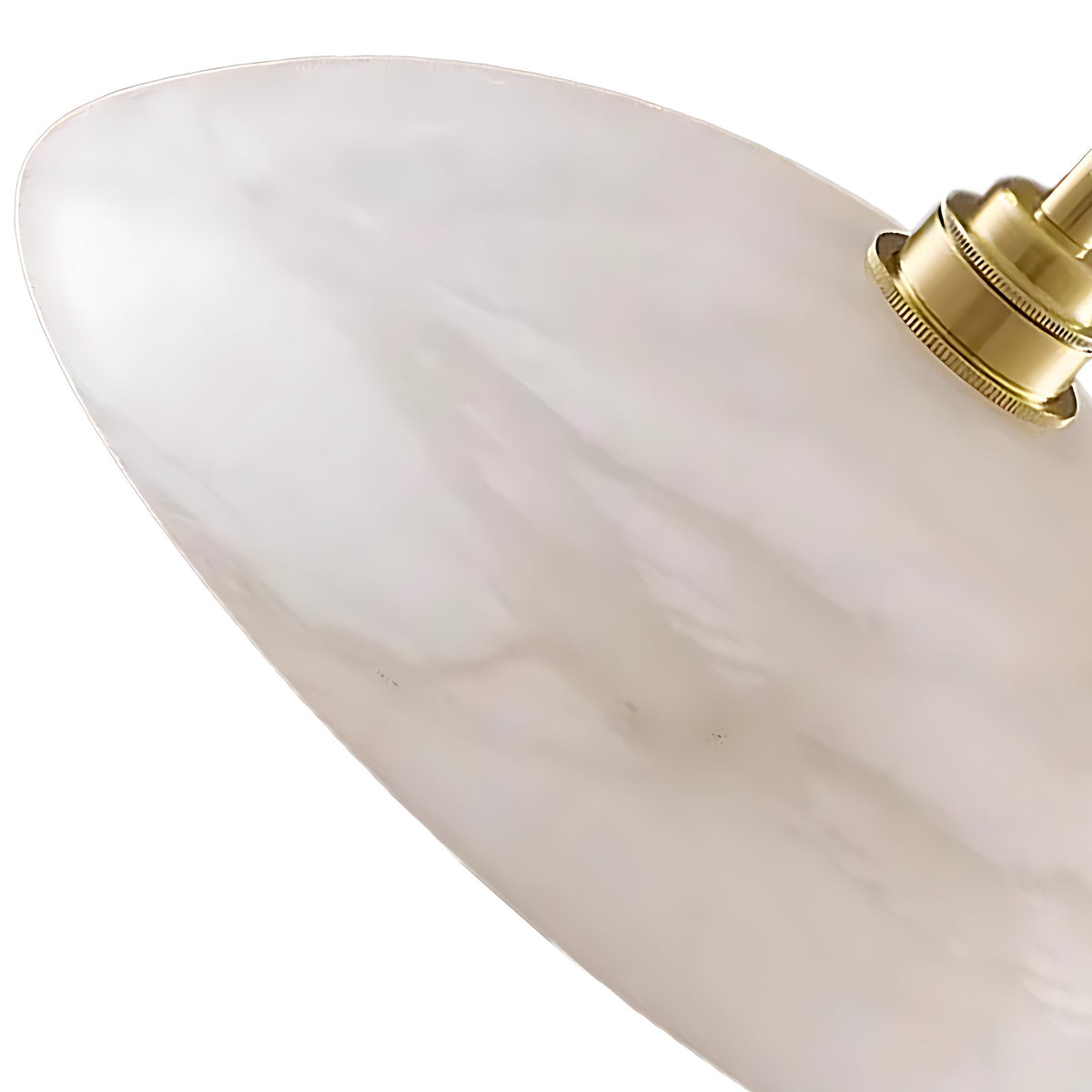 Alabaster Dome Pendant Light with Brass Canopy and Adjustable Cord – dome shade veining with knurled brass socket