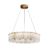 Two-Tier Alabaster Slat Chandelier with Copper Frame, Round and Linear Chandelier Clearhalo Alabaster Alabaster Lighting Chandeliers Lighting Modern Chandeliers clearhalo-b5r-887810576848-G4_7a6e971a-5a7e-49d1-9255-bf2fc652bdfa