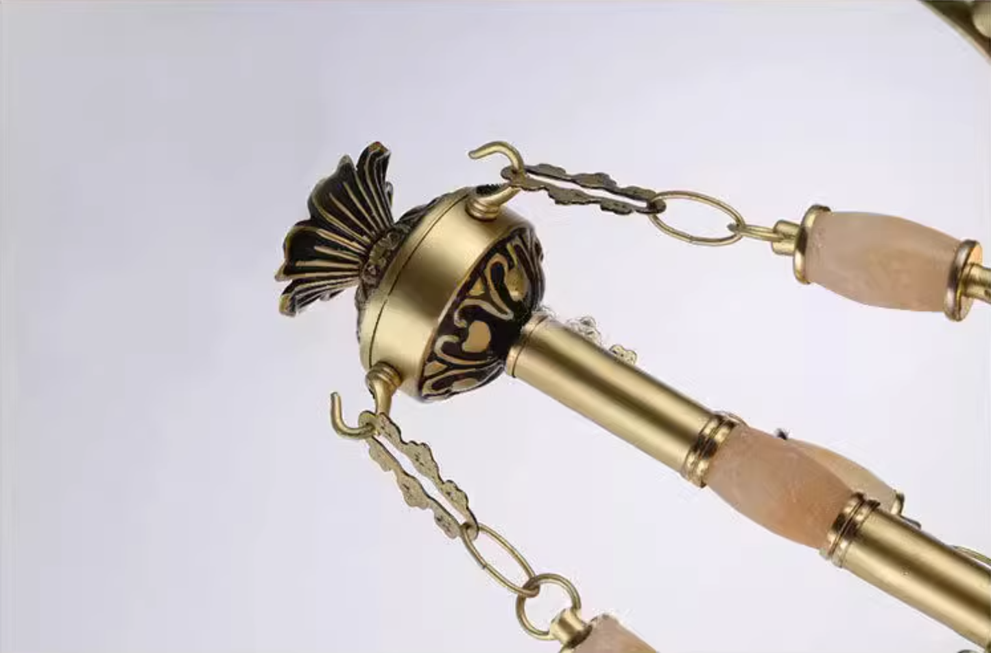 White Glass Bowl Chandelier Pendant Antique 3 Bulbs 12"/16"/19.5" Wide Living Room Ceiling Suspension Lamp in Brass Clearhalo 'Ceiling Lights' 'Chandeliers' Lighting' options wechat_2025-12-03_105556_891