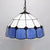 Beige/Orange/Blue Dome Hanging Pendant Light Tiffany 1 Bulb Stained Art Glass Ceiling Hang Fixture for Living Room, 8"/12"/16" W Blue Clearhalo 'Ceiling Lights' 'Industrial' 'Middle Century Pendants' 'Pendant Lights' 'Pendants' 'Tiffany close to ceiling' 'Tiffany Pendants' 'Tiffany' Lighting' 10007
