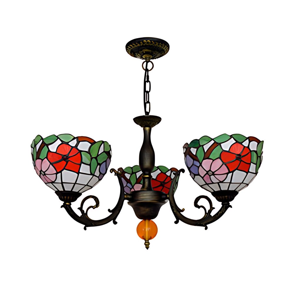 Colorful Bowl Chandelier Light with Flower/Rose/Sunflower/Yellow Flower ...