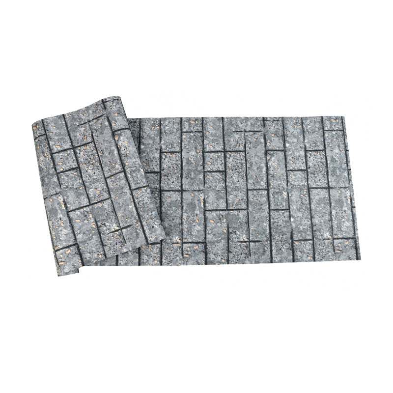 Vintage Wallpaper Roll in Pastel Color Brick Look Vinyl Wall Covering, 20.5-inch x 33-foot Clearhalo 'Industrial wall decor' 'Industrial' 'Wallpaper' Wall Decor' 1025927