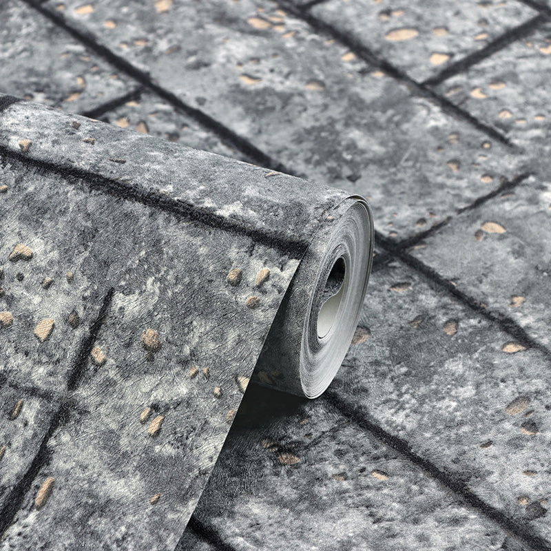 Vintage Wallpaper Roll in Pastel Color Brick Look Vinyl Wall Covering, 20.5-inch x 33-foot Clearhalo 'Industrial wall decor' 'Industrial' 'Wallpaper' Wall Decor' 1025928