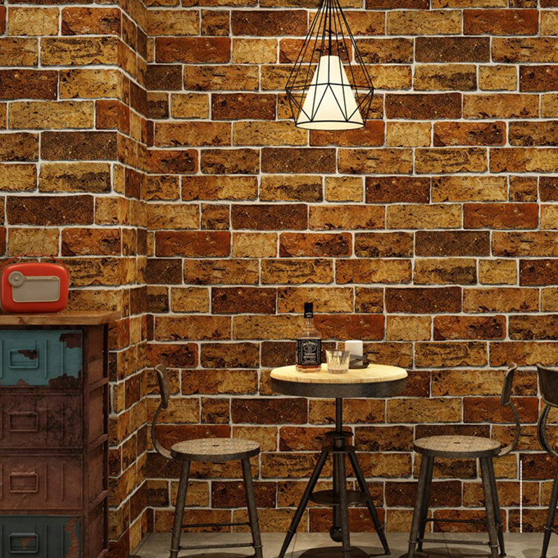 Water-Resistant Brick Look Wall Covering 20.5" by 31' Retro Wallpaper Roll for Home Decoration Clearhalo 'Industrial wall decor' 'Industrial' 'Wallpaper' Wall Decor' 1025943