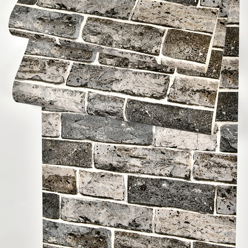Water-Resistant Brick Look Wall Covering 20.5" by 31' Retro Wallpaper Roll for Home Decoration Clearhalo 'Industrial wall decor' 'Industrial' 'Wallpaper' Wall Decor' 1025950