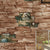 Stacked Brickwork Wallpaper Roll for Accent Wall, Neutral Color, 31'L x 20.5"W, Non-Pasted Coffee Clearhalo 'Industrial wall decor' 'Industrial' 'Wallpaper' Wall Decor' 1025952