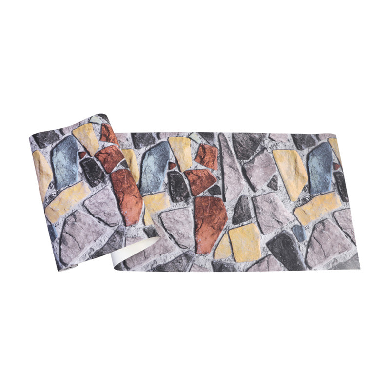 Vintage Brick Effect Wall Covering in Natural Color Living Room Wallpaper Roll, 57.1 sq ft. Clearhalo 'Industrial wall decor' 'Industrial' 'Wallpaper' Wall Decor' 1025969