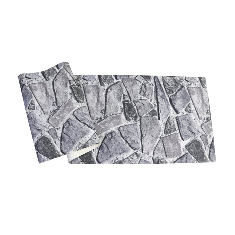 Vintage Brick Effect Wall Covering in Natural Color Living Room Wallpaper Roll, 57.1 sq ft. Clearhalo 'Industrial wall decor' 'Industrial' 'Wallpaper' Wall Decor' 1025975