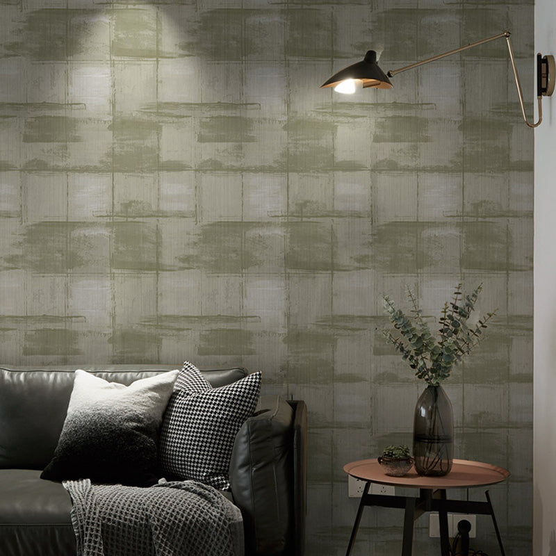 Lattice Wallpaper Roll for Living Room Decoration, Natural Color, 20.5-inch x 33-foot Light Gray Clearhalo 'Industrial wall decor' 'Industrial' 'Wallpaper' Wall Decor' 1026128