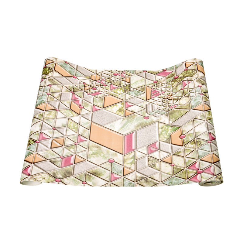 Soft Green Retro Wallpaper 20.5"W x 31'L Tiles Wall Covering for Accent Wall, Non-Pasted Clearhalo 'Wall Decor' 'Wallpaper' 1026252