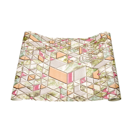 Soft Green Retro Wallpaper 20.5"W x 31'L Tiles Wall Covering for Accent Wall, Non-Pasted Clearhalo 'Wall Decor' 'Wallpaper' 1026252