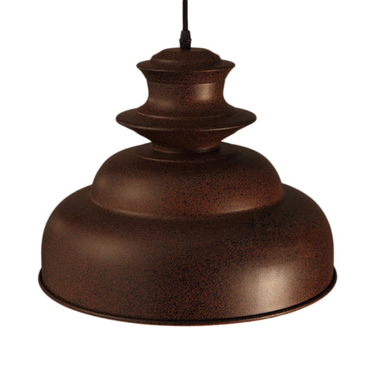 Vintage Stylish Double Bubble Pendant Light 1 Light Metal Ceiling Pendant in Bronze for Indoor Clearhalo 'Art Deco Pendants' 'Cast Iron' 'Ceiling Lights' 'Ceramic' 'Crystal' 'Industrial Pendants' 'Industrial' 'Metal' 'Middle Century Pendants' 'Pendant Lights' 'Pendants' 'Tiffany' Lighting' 102648