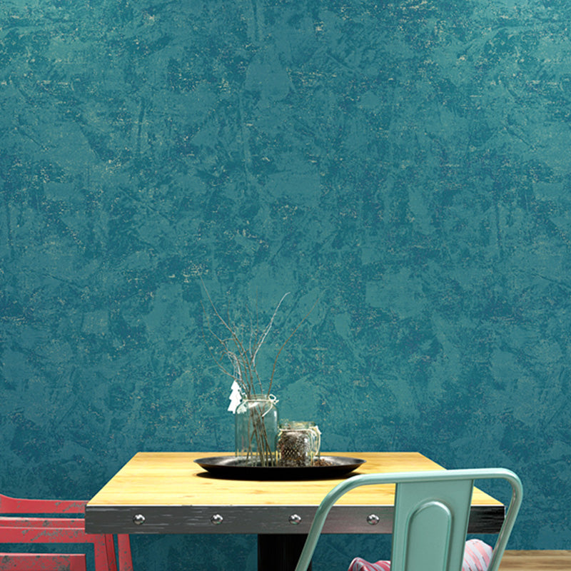 Industrial Cement Effect Wall Covering for Accent Wall, 31 ft. x 20.5 in Wall Decor in Natural Color Blue Clearhalo 'Industrial wall decor' 'Industrial' 'Wallpaper' Wall Decor' 1029596