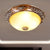 Minimalism Semi-Globe Flush Mount Lamp 12"/16"/19.5" W 2/3 Bulbs Resin Ceiling Fixture in Sepia for Balcony - Tan - Clearhalo - 'Ceiling Lights' - 'Close To Ceiling Lights' - 'Close to ceiling' - 'Flush mount' - Lighting' - 1030488