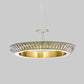 LED Inserted Crystal Chandelier Lighting Fixture Simple Gold Ring Dining Room Ceiling Pendant Light Clearhalo 'Ceiling Lights' 'Chandeliers' 'Modern Chandeliers' 'Modern' Lighting' 1031894
