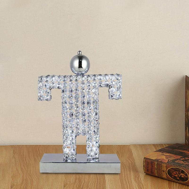 Human Shape Led LED Crystal Table Lamp Contemporary Chrome Human Shape Dining Room ...
