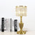 Prismatic Optical Crystal Brass Table Lamp Cylinder Shade LED Contemporary Nightstand Lamp Brass Clearhalo 'Lamps' 'Table Lamps' Lighting' 1034113