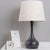 Fabric Brown/White Nightstand Lamp Barrel Shade 1-Light Rural Table Light with Slim Neck Pedestal White Clearhalo 'Lamps' 'Table Lamps' Lighting' 1034262