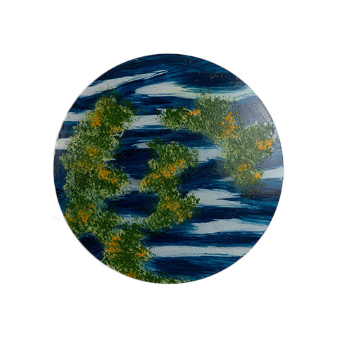 Living Room Flat Planet Wall Light Acrylic Modern Creative Multi-Color Sconce Light Clearhalo 'Wall Lamps & Sconces' 'Wall Lights' Lighting' 103597