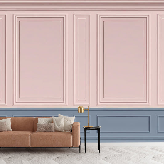 Extra Large Simple Wall Mural in Pink Gesso Surface Wall Art, Personalized Size Available