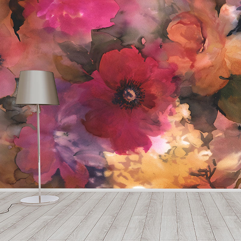 Natural Color Blossoming Flower Mural Moisture-Resistant Wall Art for Guest Room Decor Clearhalo 'Wall Decor' 'Wall Mural' 1036802