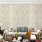 Neutral Color Blossoming Flower Wallpaper Water-Resistant Wall Covering for Guest Room Beige Clearhalo 'Vintage wall decor' 'Vintage' 'Wallpaper' Wall Decor' 1037101