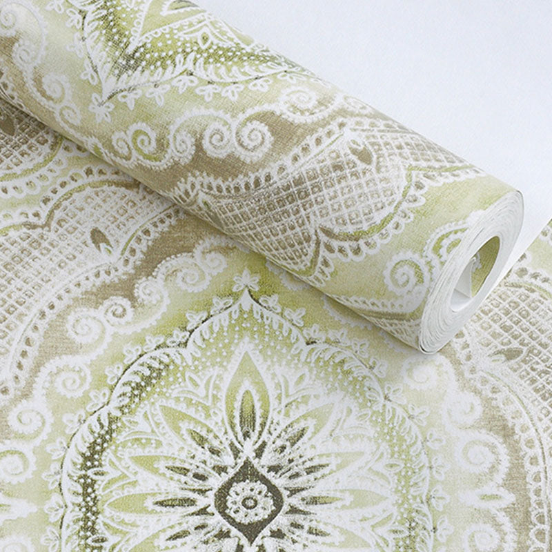 Bohemian Floral Surface Wallpaper in Natural Color Bedroom Wall Covering, 33-foot x 20.5-inch Clearhalo 'Wall Decor' 'Wallpaper' 1037310