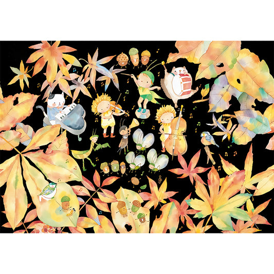 Yellow and White Leaves Mural Wallpaper Water-Resistant Wall Covering for Children's Bedroom Clearhalo 'Wall Decor' 'Wall Mural' 1041311
