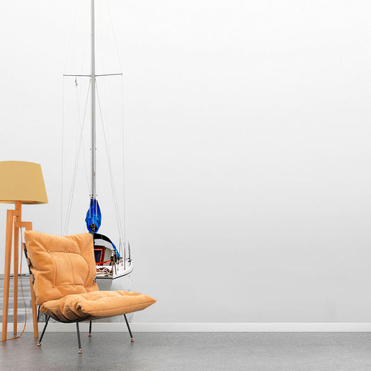 Photography Boat and Sea Mural Wallpaper Large Wall Covering for Bedroom Decor, Custom-Printed Clearhalo 'Wall Decor' 'Wall Mural' 1041502