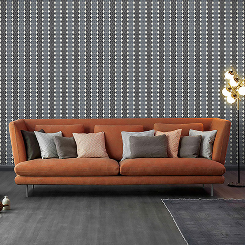 Harlequin Wallpaper Roll for Accent Wall in Pastel Grey, 33'L x 20.5"W, Non-Pasted Clearhalo 'Modern wall decor' 'Modern' 'Wallpaper' Wall Decor' 1041887